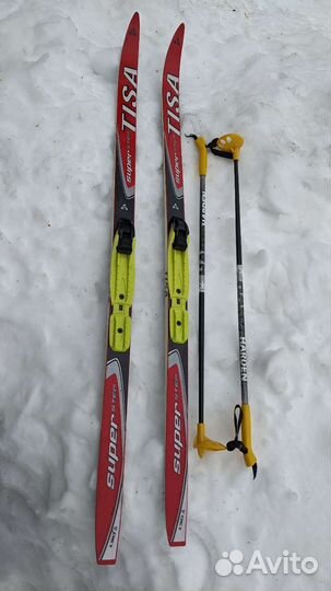 Лыжи беговые детские 130 и 150 Tisa крепление nnn