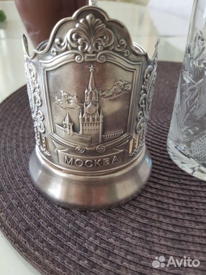 Подстаканник кольчугинский мельхиор