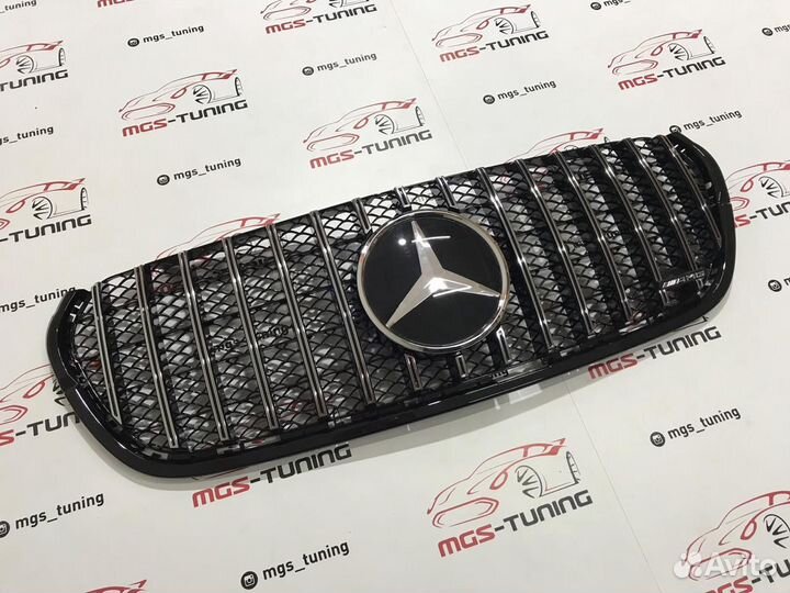 Решетка на X-Class GT-Black Дистроник + AMG