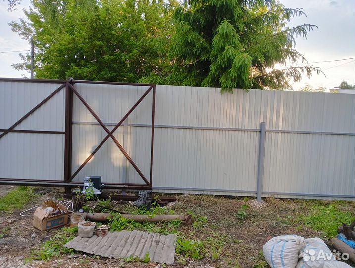 Откатные ворота под ключ