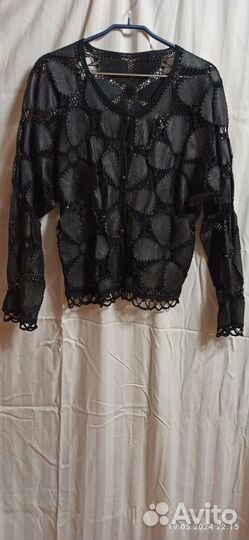 Кофта из натуральной кожи размер 48-52