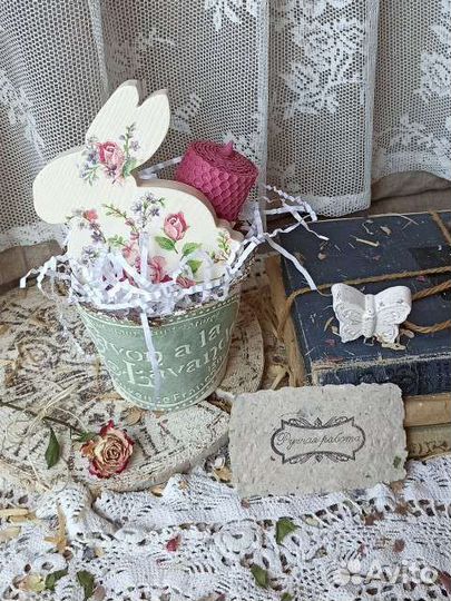 Зайка игрушка деревянная