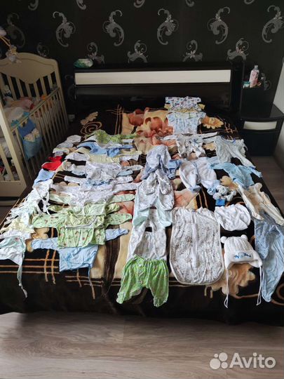Большой пакет детских вещей