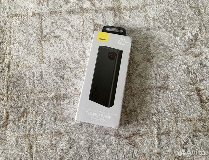 Power bank Baseus 20000 mAh и 22.5W. Новый