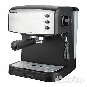 Кофемашина рожкового типа maunfeld MF-734BK
