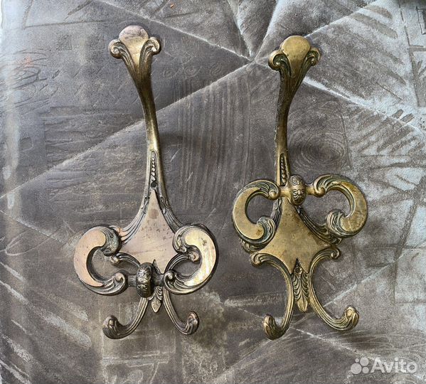 Винтажные латунные вешалки