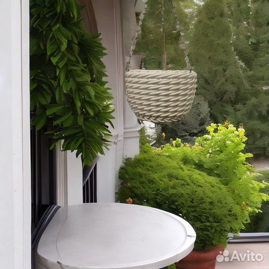 Кашпо для цветов подвесное, 5 литров