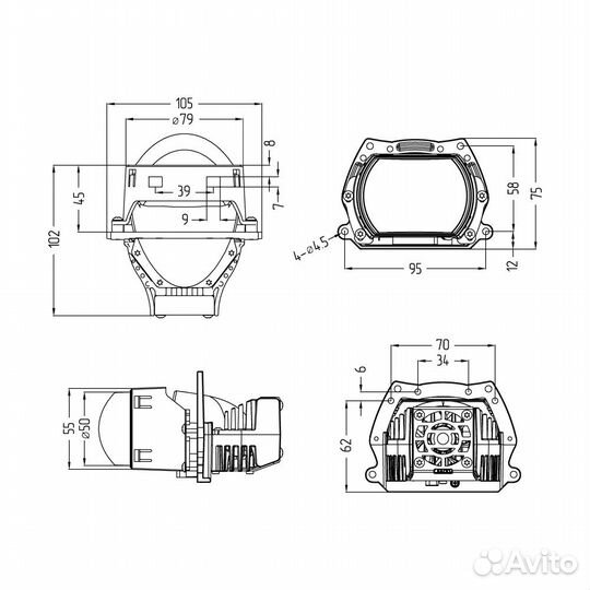 Светодиодные линзы MTF Vision LED Style 3 5000K
