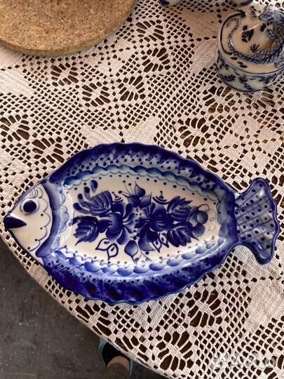 Фарфоровая посуда гжель