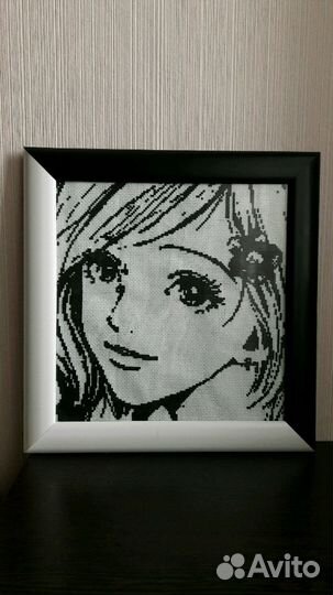 Вышивка крестом монохром