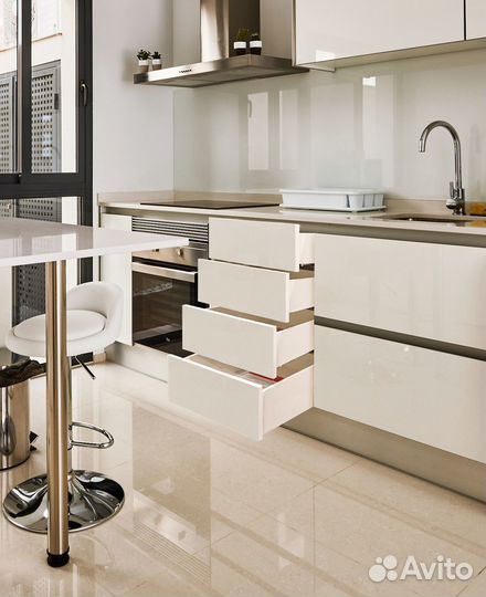 Направляющие шариковые скрытого монтажа В-Slide pu