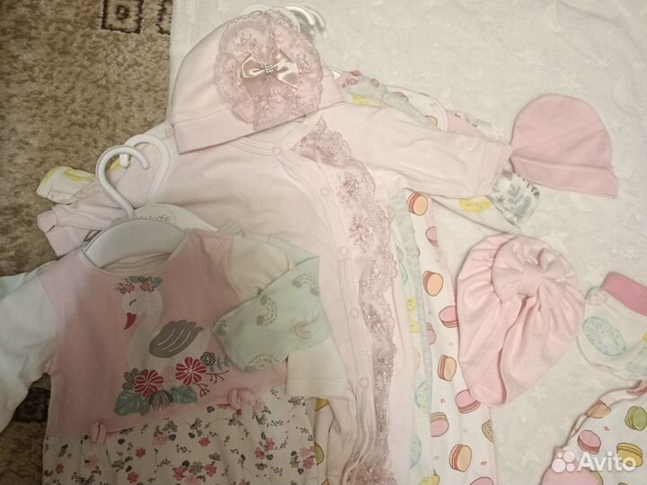 Вещи пакетом для малышки 56-62
