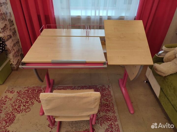 Растущая парта и стул Деми