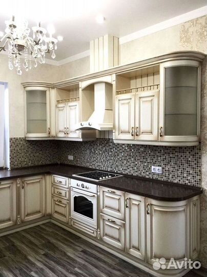 Кухонный гарнитур эмаль / патина