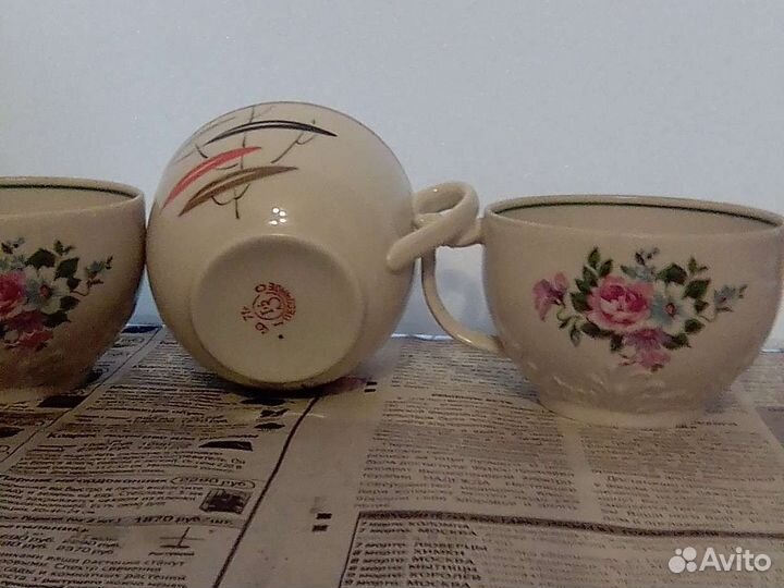 Чашка чайная винтажная.Песочное