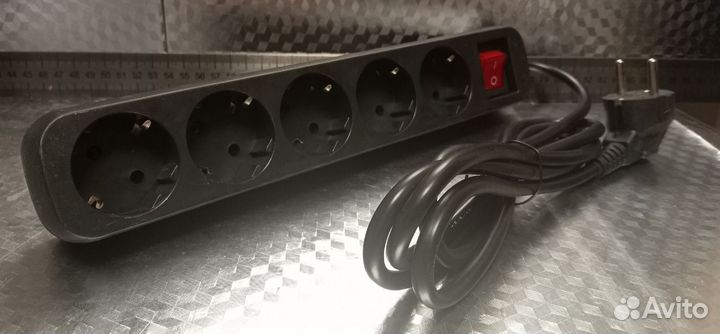 Сетевой фильтр 1.8м, 3м, 5м 5 розеток 2200Вт