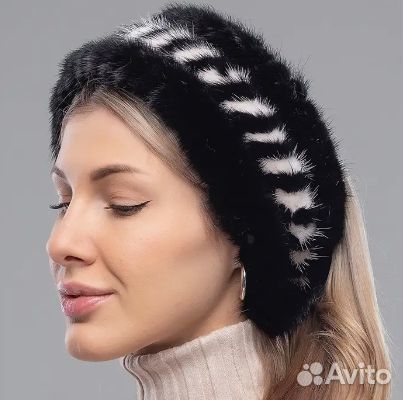Новая Повязка меховая женская