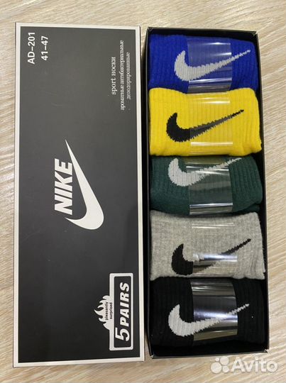 Носки мужские Adidas, Nike в подарочных наборах