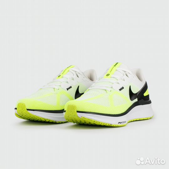 Кроссовки Nike Air Zoom Structure 25 White Yellow