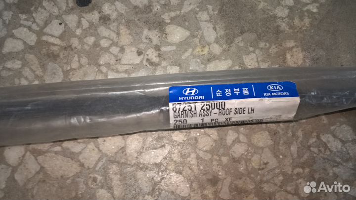 Молдинг крыши левый Акцент Accent тагаз