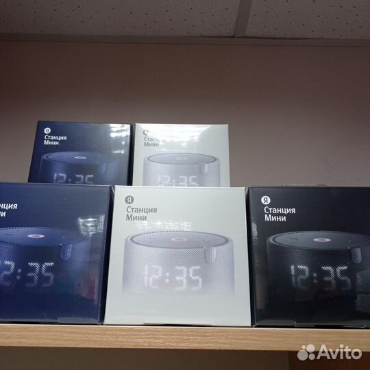 Яндекс станция мини 2 с часами с Алисой, новая
