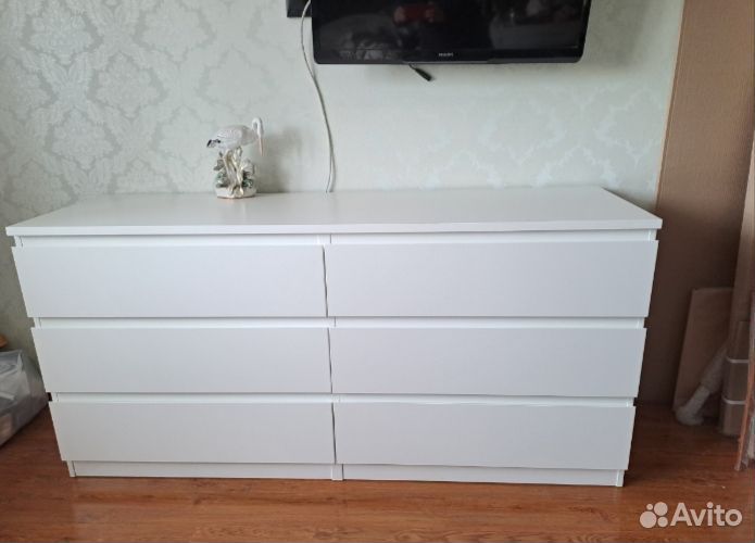 Комод Белый аналог IKEA Мальм 6 ящиков Кашира