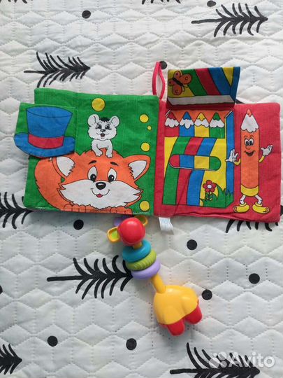 Мягкая развивающая книжка