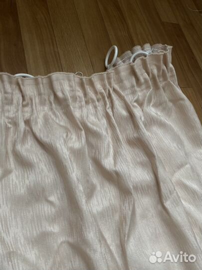 Шторы, 2шт, 2,43м, цвет светлый персик