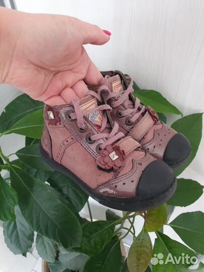 Кеды ботинки кожанные для девочки Mod8 24 размер