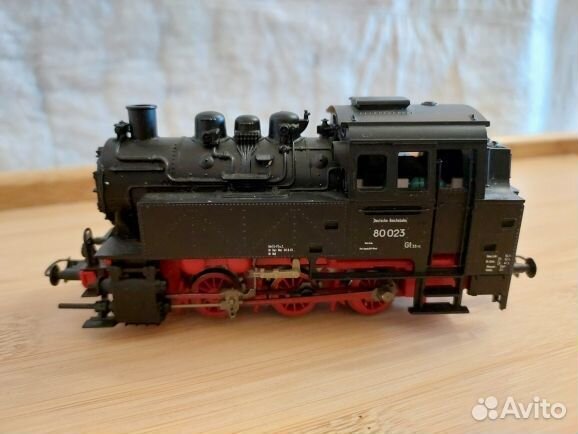 Паровоз 3-х осный BR80, piko, ГДР, H0