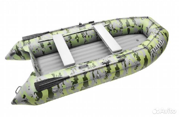 Лодка драккар 3600 ск hant серо-красная