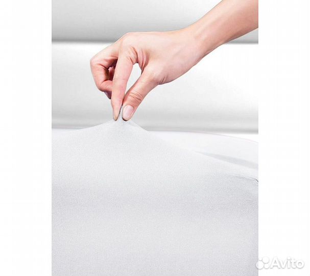 Простынь GoodNight Трикотаж 180х200х20 Белый на ре