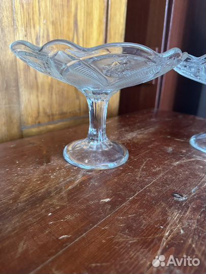 Ваза для фруктов на ножке СССР