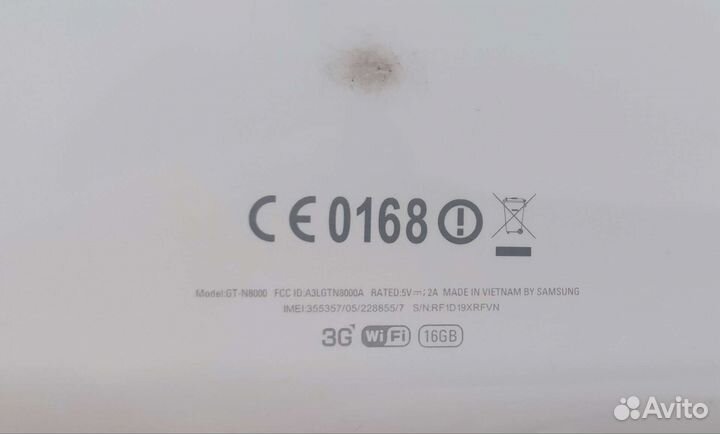 Планшет samsung GT-N8000