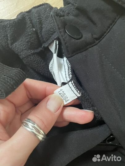 Зимние утепленные брюки детские 128