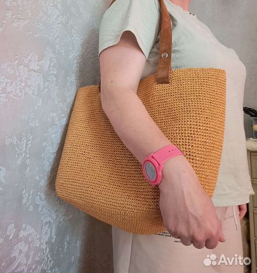 Cумка из рафии ручной работы