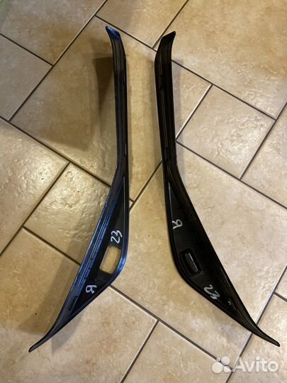 Комплект накладок на пороги BMW e46/селдан