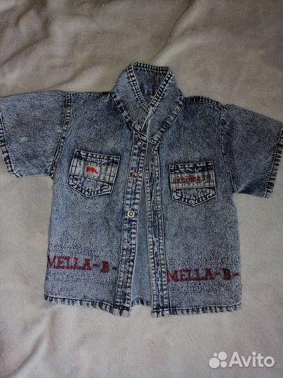 Детская джинсовка на флисе