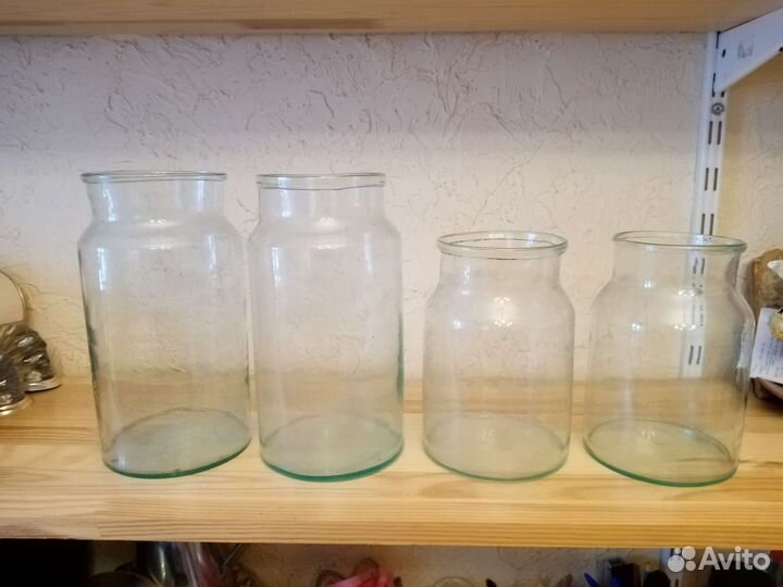 Советская стеклянная крынка, банка, жбан