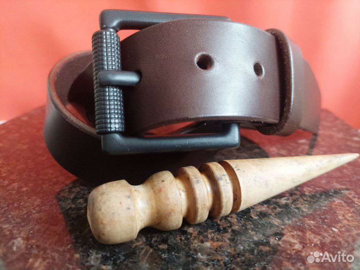 Ремень мужской кожаный ручной работы подарок