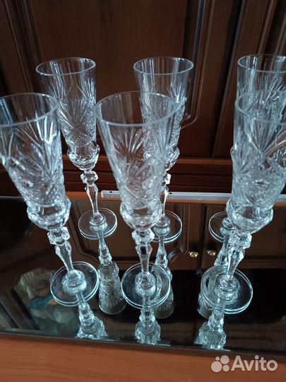 Хрустальные фужеры бокалы СССР