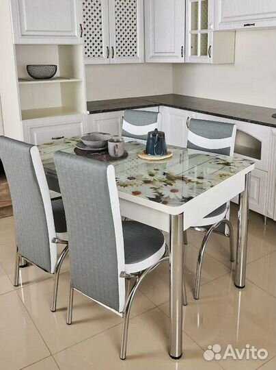 Обеденная группа раскладной стол и стулья