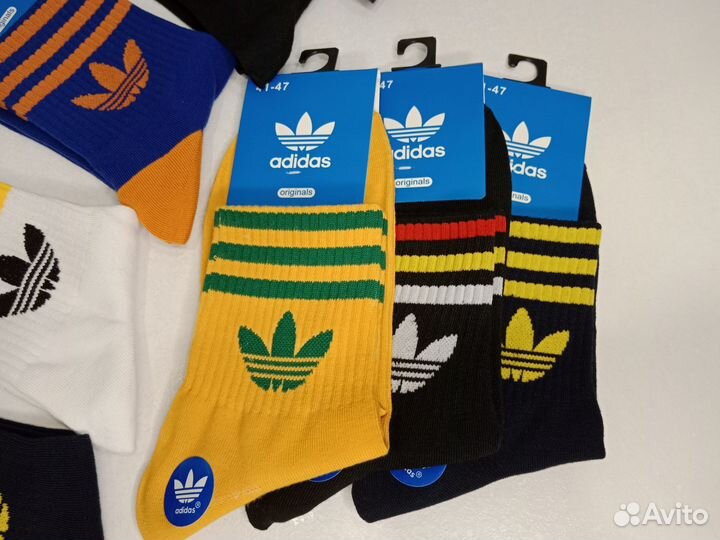 Носки средние, яркие расцветки