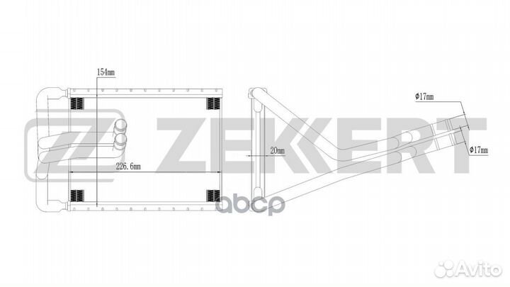 Радиатор отопителя Kia Sportage II 04- Hyundai