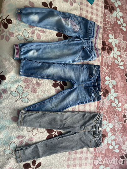 Джинсы для девочки 92