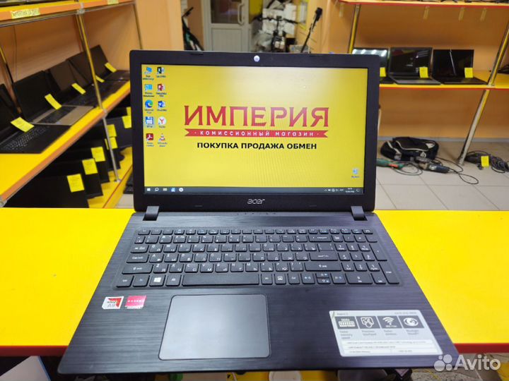 Как новый Acer a315 a9 9420 8 гб SSD 256 Гб AMD 52