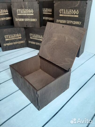 Коробка деревянная подарочная под заказ опт