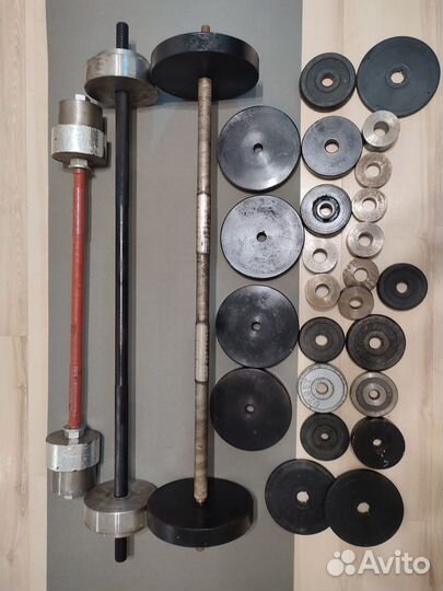 Штанга грифы блины гантели 20 22 25 45 кг