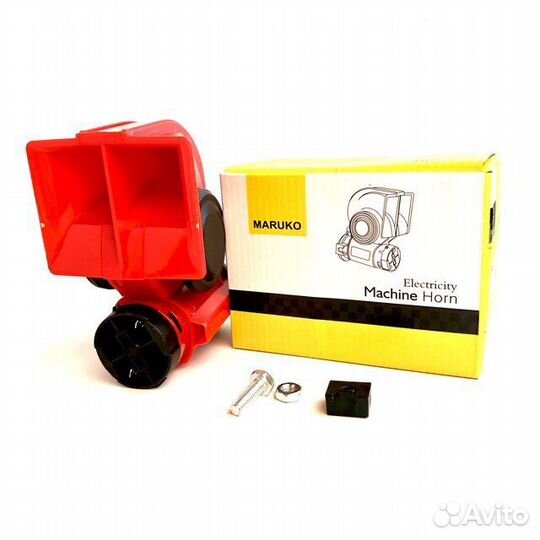 Сигнал звуковой воздушный Horn красный 12V