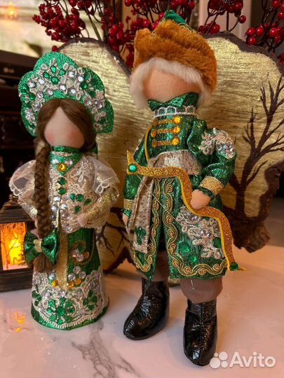 Куклы царевна и царевич русская народная